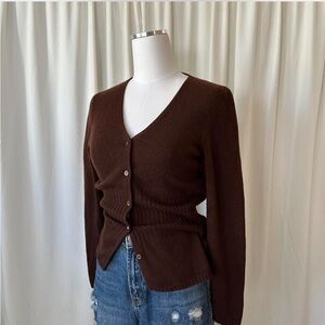 Luciano Barbera Brown Women's Cardigan